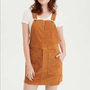 American Eagle Corduroy Overall Dress